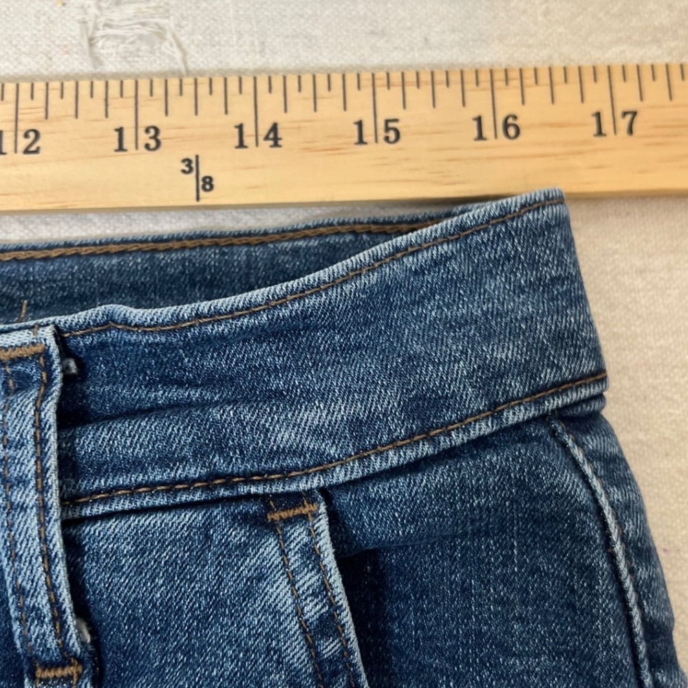 J.Crew Wide-Leg Crop Jeans Women's 31 Blue Denim High Rise Pants Cotton Stretch - Picture 5 of 10